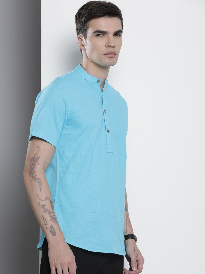 The Indian Garage Co Men Slim Fit Opaque Pure Cotton Casual Shirt