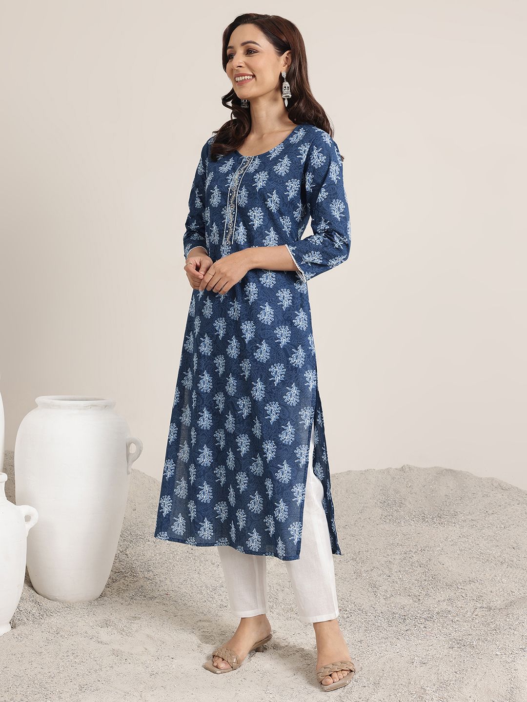 Libas Women Floral Printed Kurta