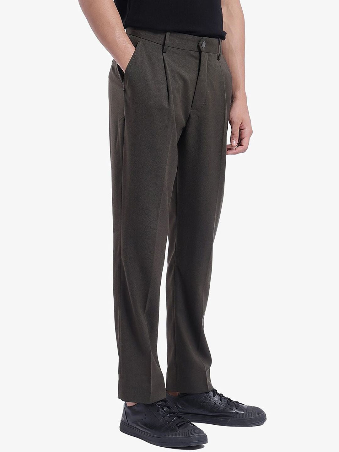 RARE RABBIT Men Loose Fit Regular Trousers