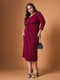 SASSAFRAS Curve Midi Dress