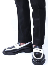 MONKSTORY Lelaki Black Loafers