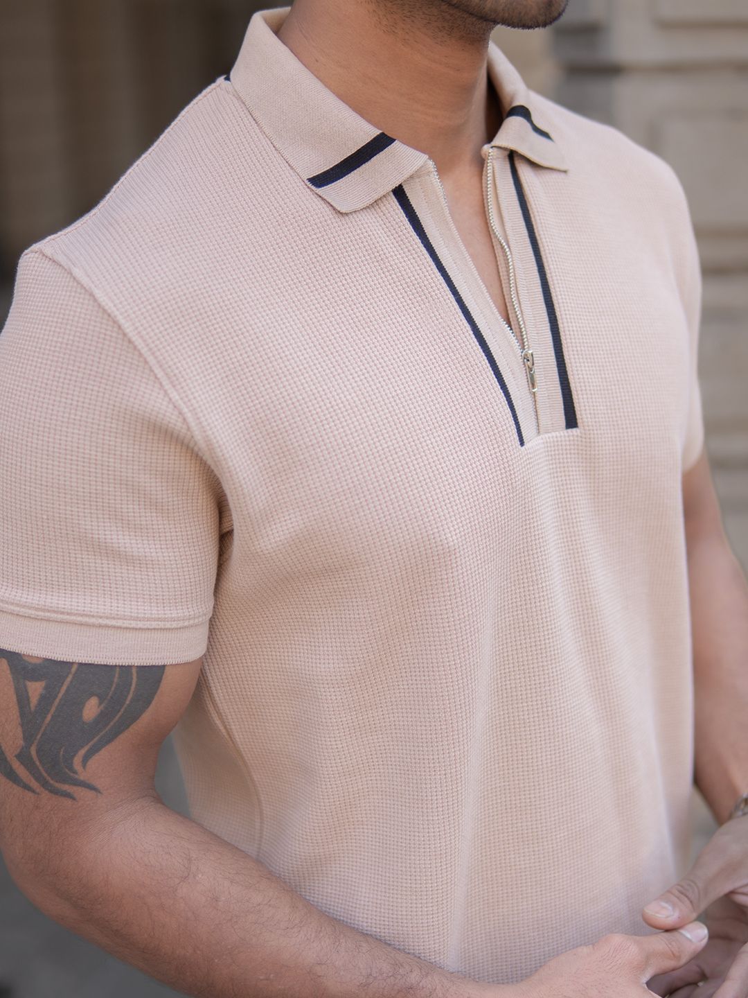 Powerlook Men Polo Collar T-shirt