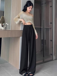 all about you Women Loose Fit High-Rise Korean Pants