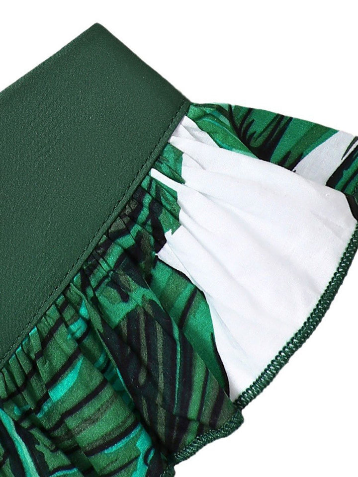 YK Floral Girls Printed Fit & Flare Dress