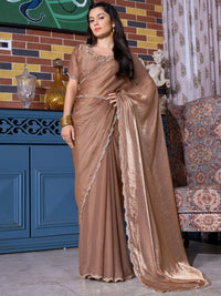 Saree mall Embellished Beads and Stones Pure Chiffon Sarees