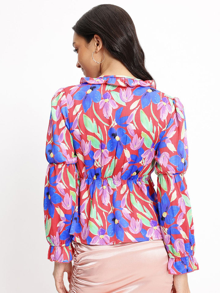 DressBerry Empire Floral Print Top