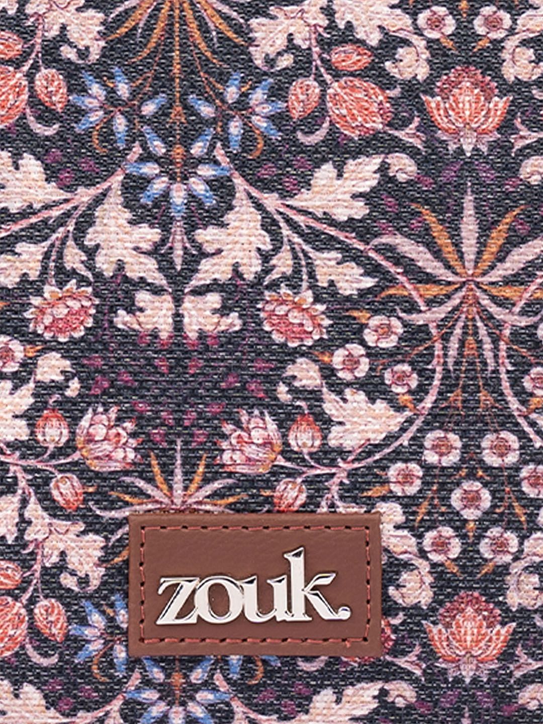 ZOUK Women Floral Printed Swagger Handheld Bag