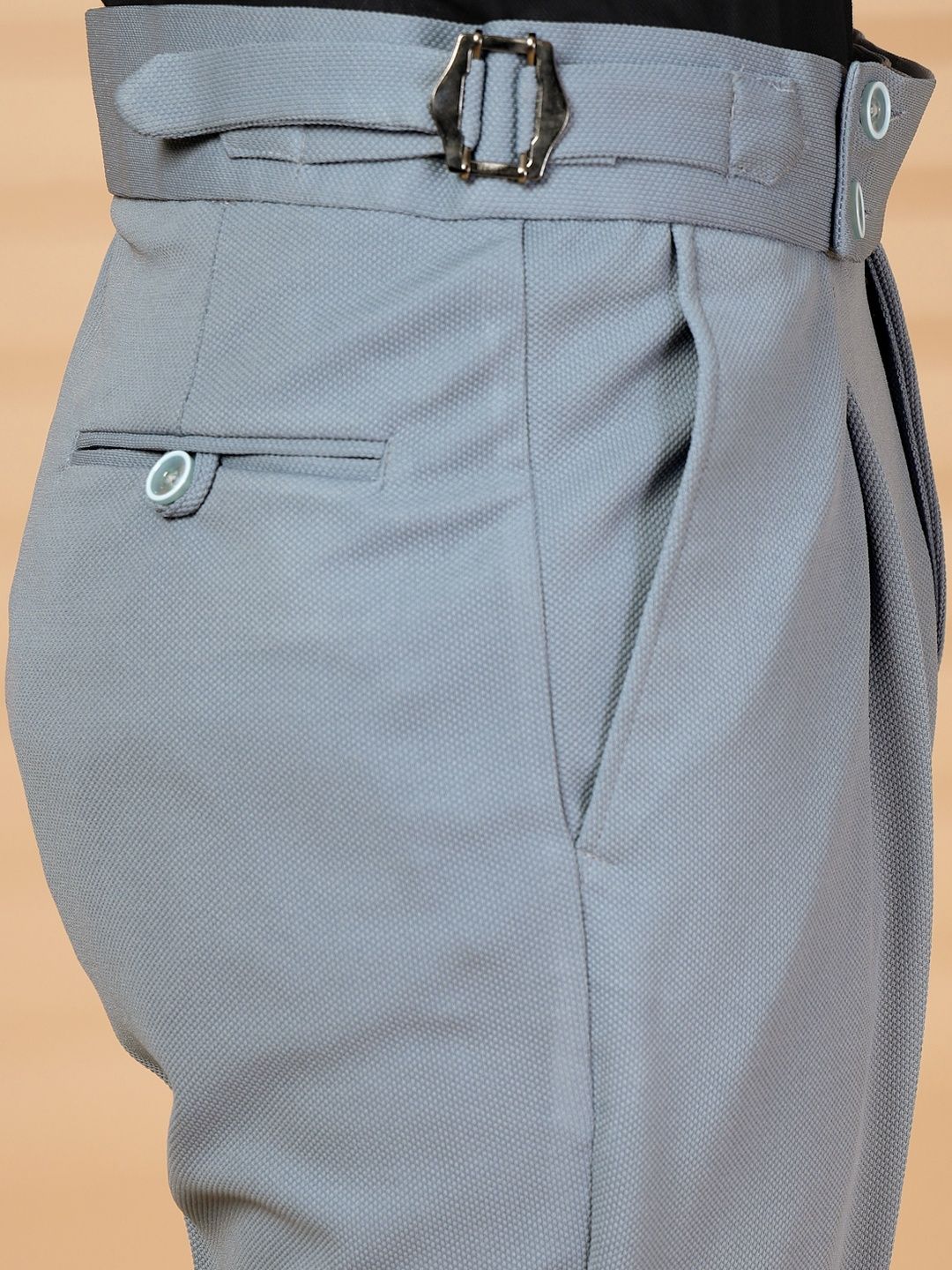 Seluar Formal Formal Lycra Kelabu KLOTTHE Lelaki
