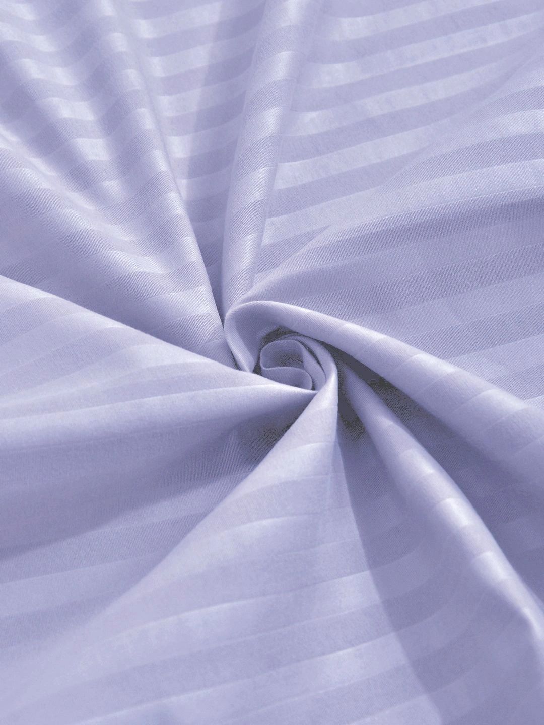 Aura Lavender & White Striped 300 TC Single Bedsheet with 1 Pillow Covers