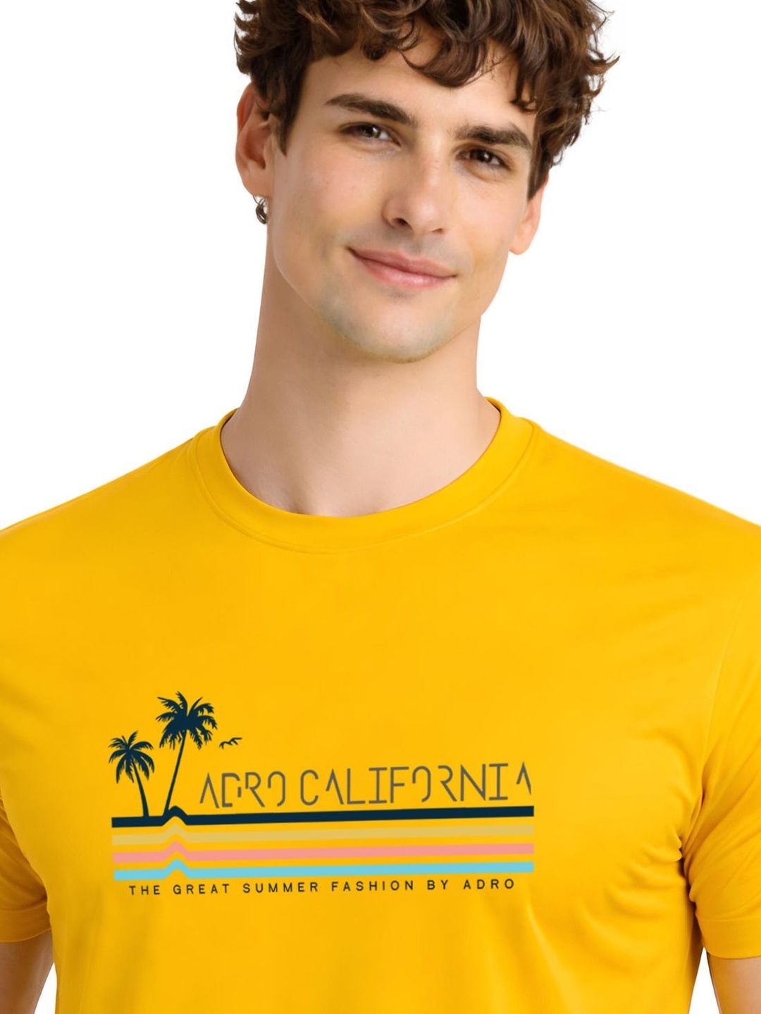 ADRO Men Printed Tropical T-shirt
