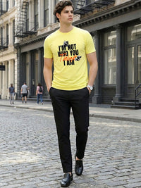 ADRO Men Typography Printed T-shirt