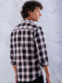 The Indian Garage Co Men Buffalo Checks Casual Shirt