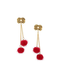 Anting-anting Drop Kontemporari Anouk Saduran Emas