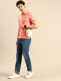 Being Human Polo Collar Pure Cotton T-shirt