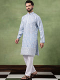 SOJANYA Men Floral Embroidered Thread Work Kurta