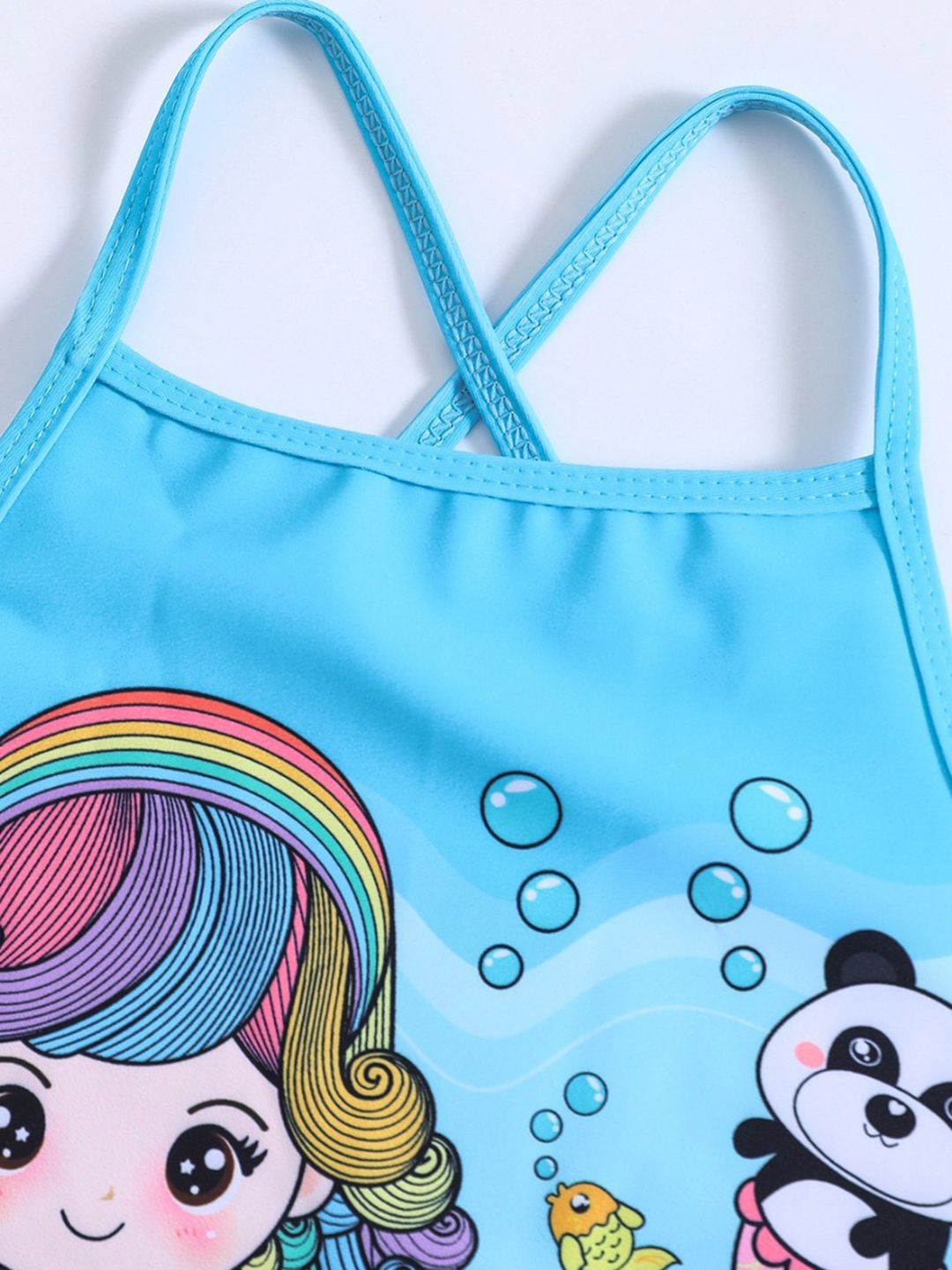 YK Girls Printed Swimwear Bodysuit