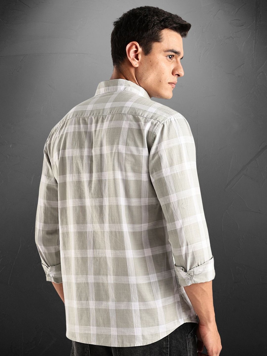 ADRO Standard Tartan Checks Baju Kasual Berpetak