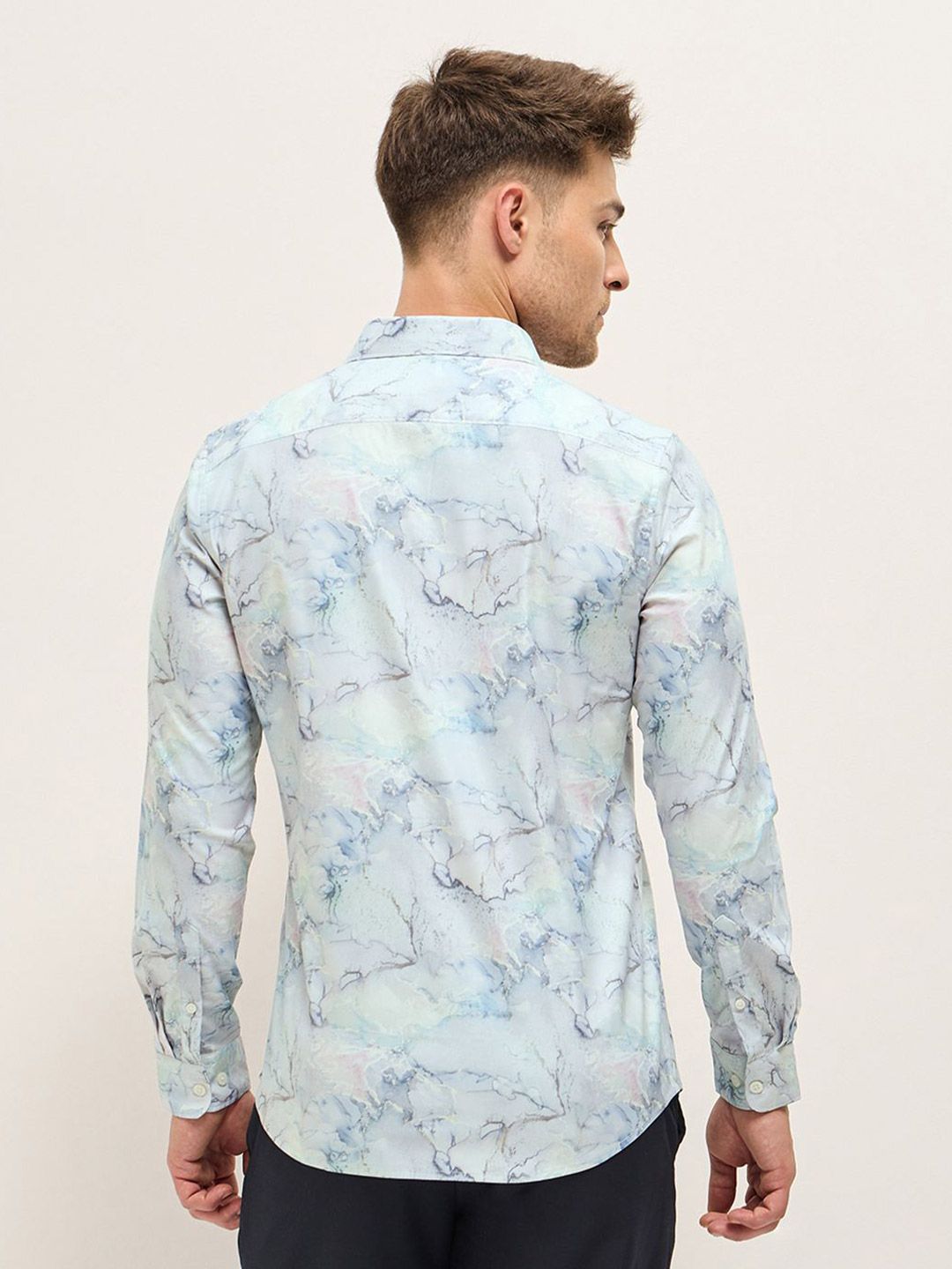 THE BEAR HOUSE Men Tailored Fit Opaque Printed Formal Shirt