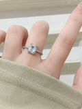 Cincin jari solitaire solitaire berlapis asin