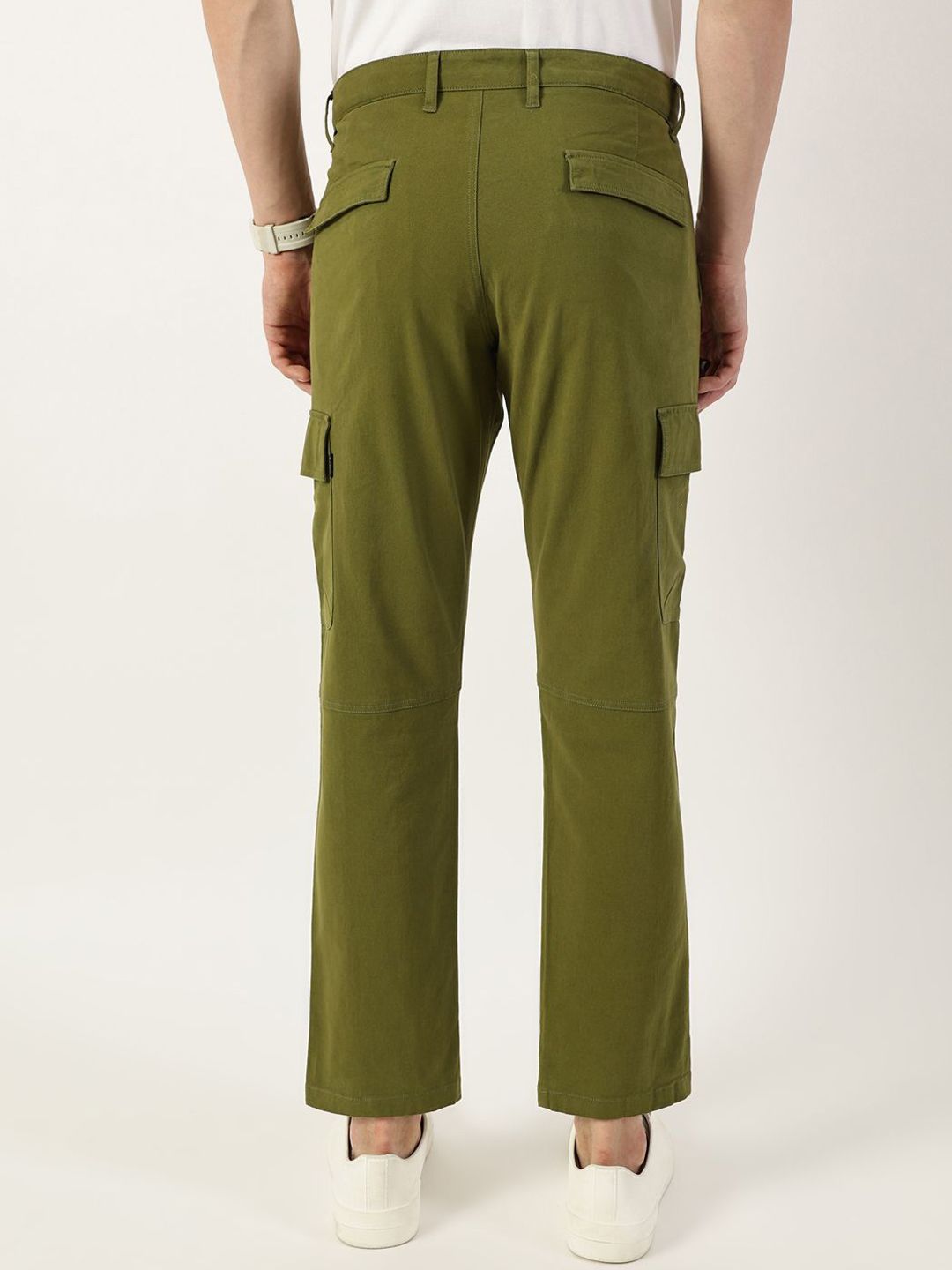 Thomas Scott Men Smart Easy Wash Cargos Trousers