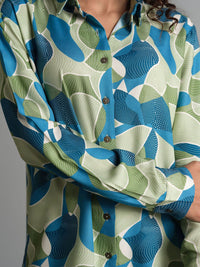 AND Print Blouson Top