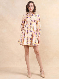 Rareism Women Printed Fit & Flare Dress