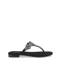 Metro Embellished Synthetic Flats Sandals