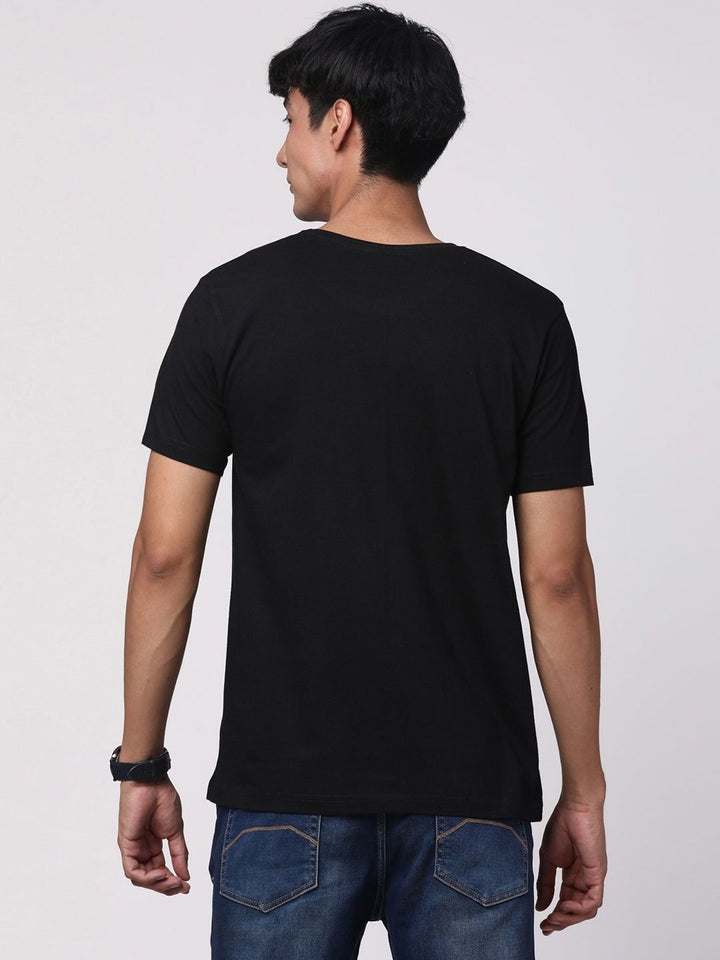 ADRO Men Graphic Printed Round Neck Cotton T-shirt