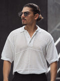 Powerlook Men Polo Collar Drop-Shoulder Sleeves T-shirt