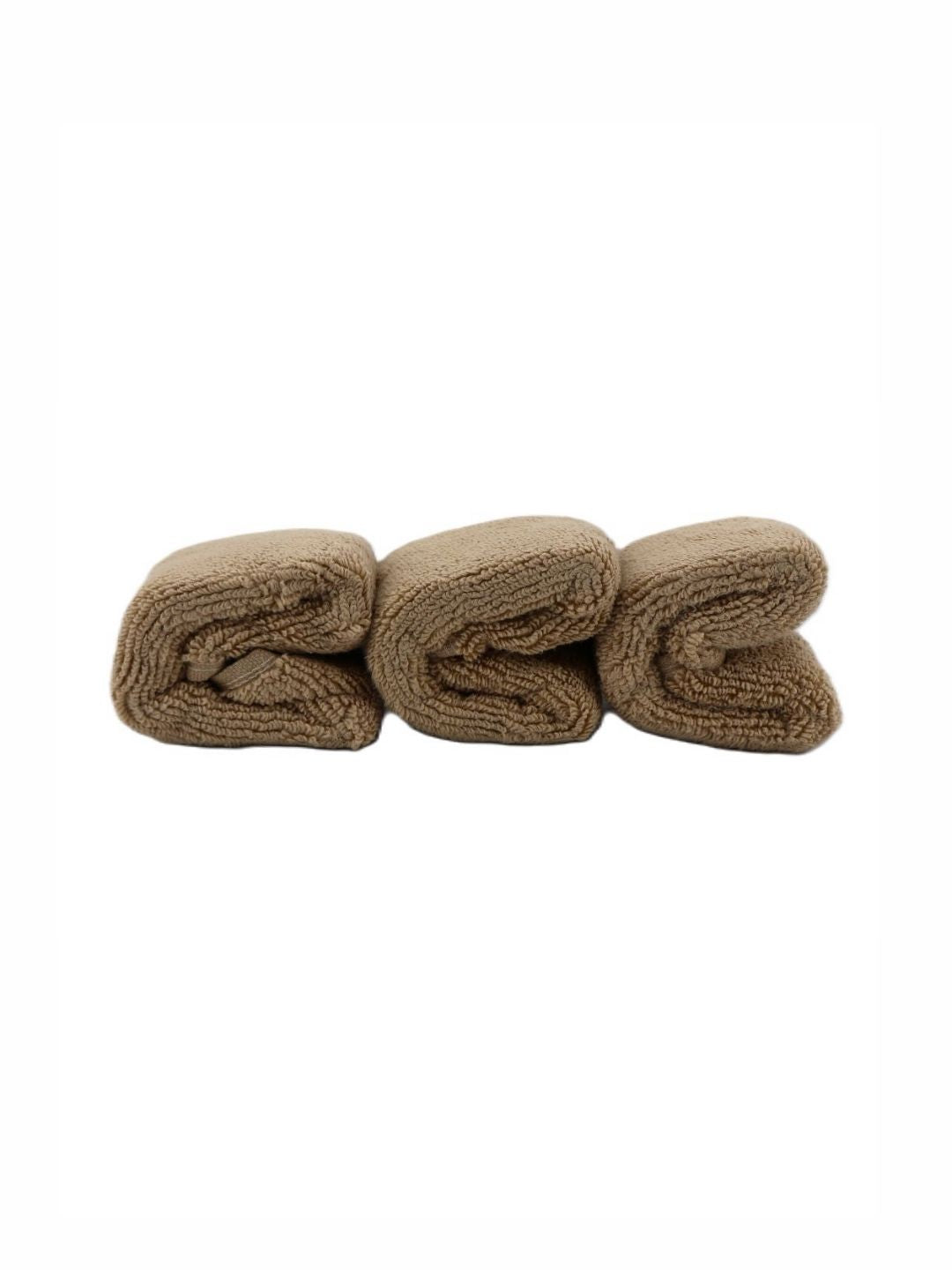 BOMBAY DYEING Coffee Brown 3 Pieces Cotton 650 GSM Face Towel