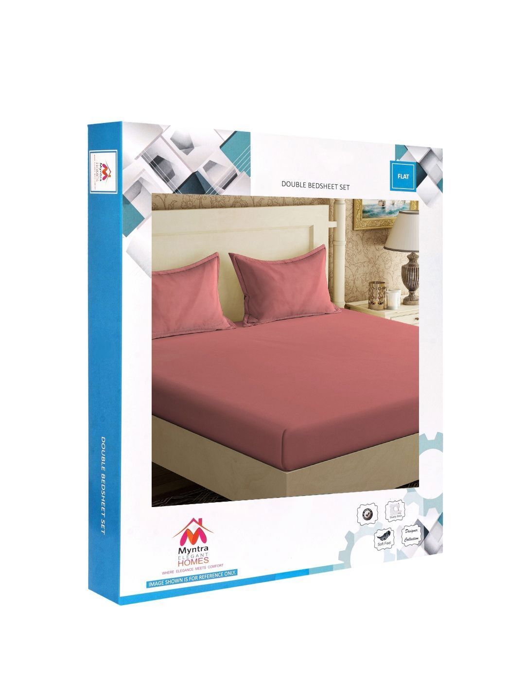 Buku Myntra Elegant Homes Lipat Karat 300 TC Set Cadar King 2.5 x 2.25 m