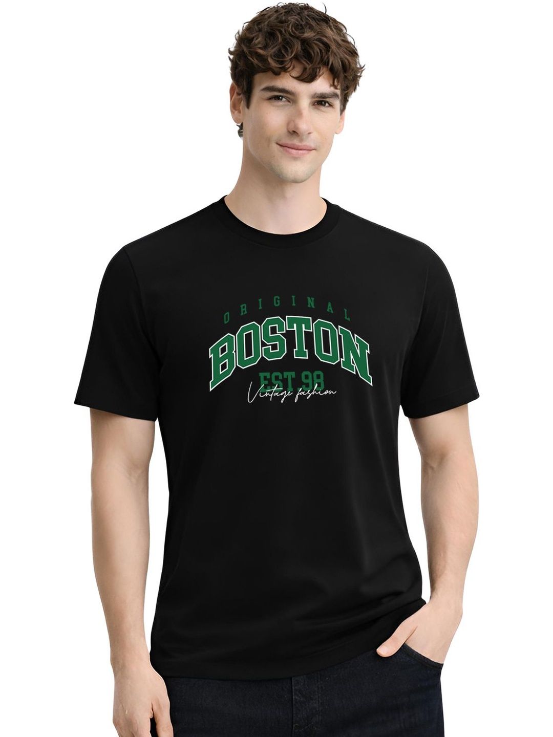 ADRO Men Typography Printed T-shirt