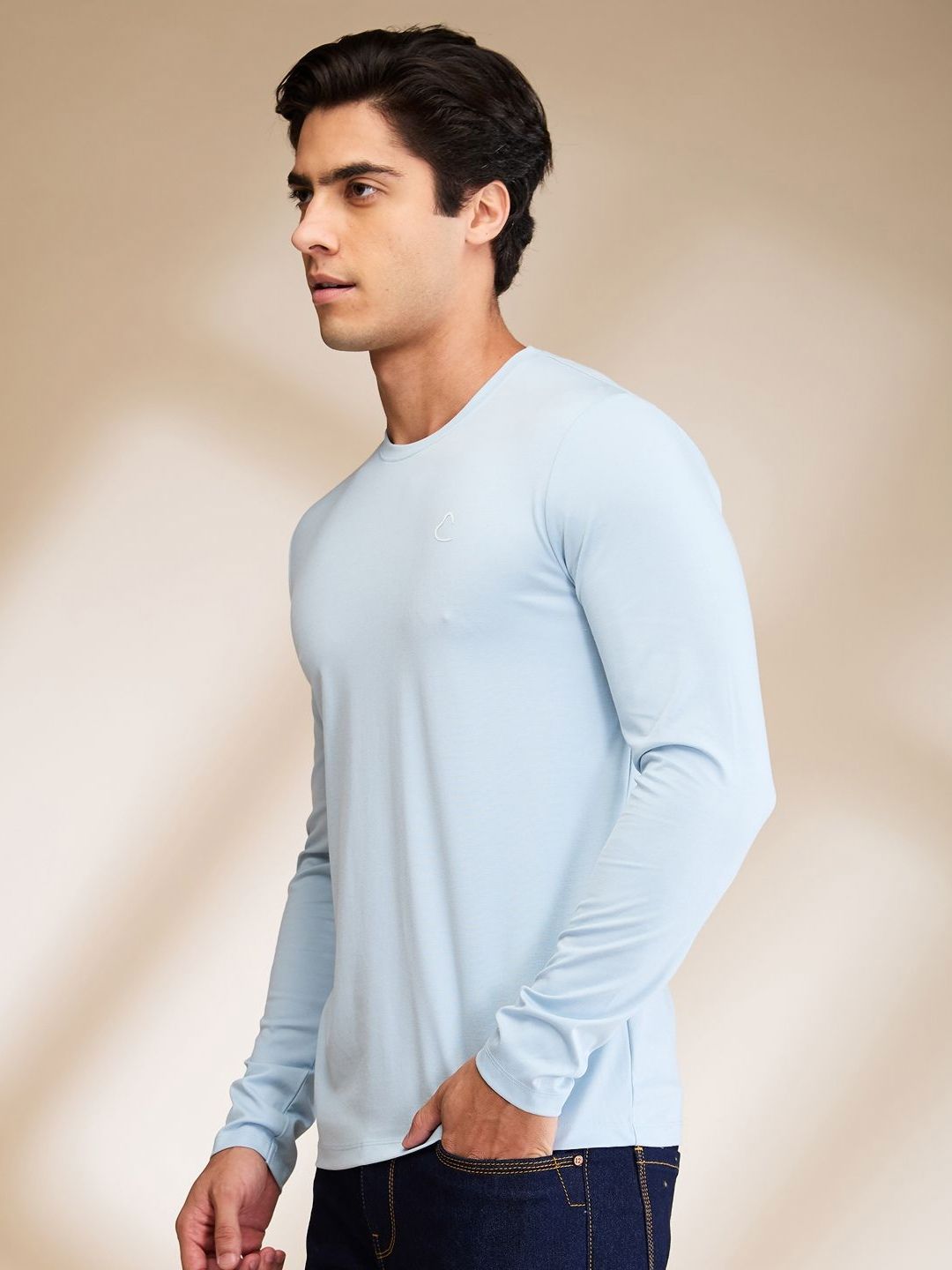 Being Human Men Solid Round Neck Cotton Slim Fit T-shirt