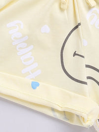 Happy Faces Girls Conversational Printed Pure Cotton Shorts