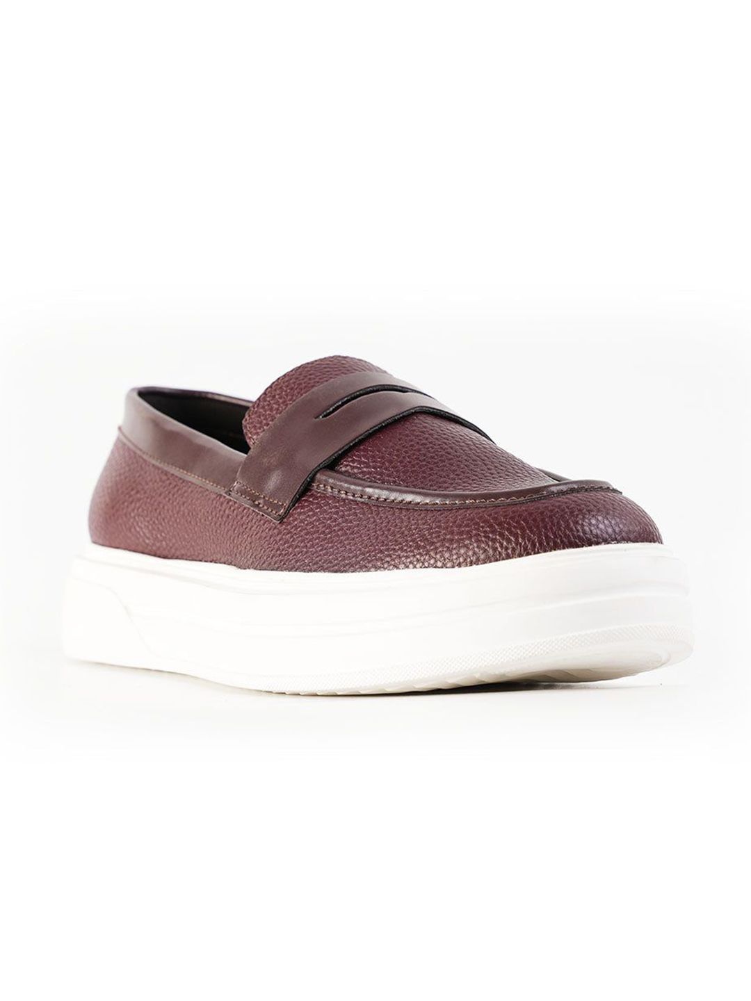 MONKSTORY Chunky Luxe Slip-On Sneakers - Deep Burgundy