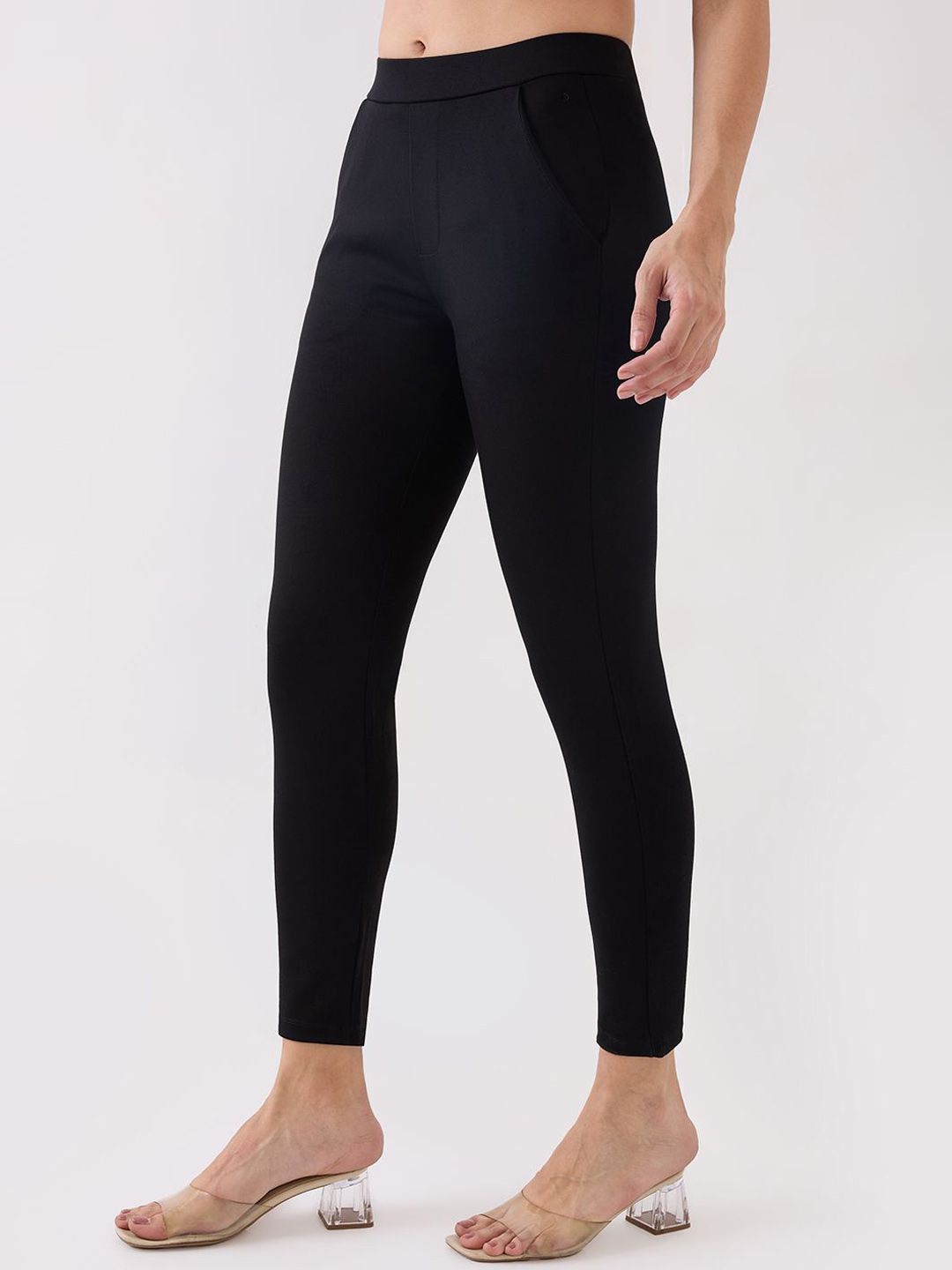 SPYKAR Women Cotton Skinny Fit Regular Trousers
