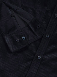 Thomas Scott Men Classic Spread Collar Textured Slim Fit Casual Shirt