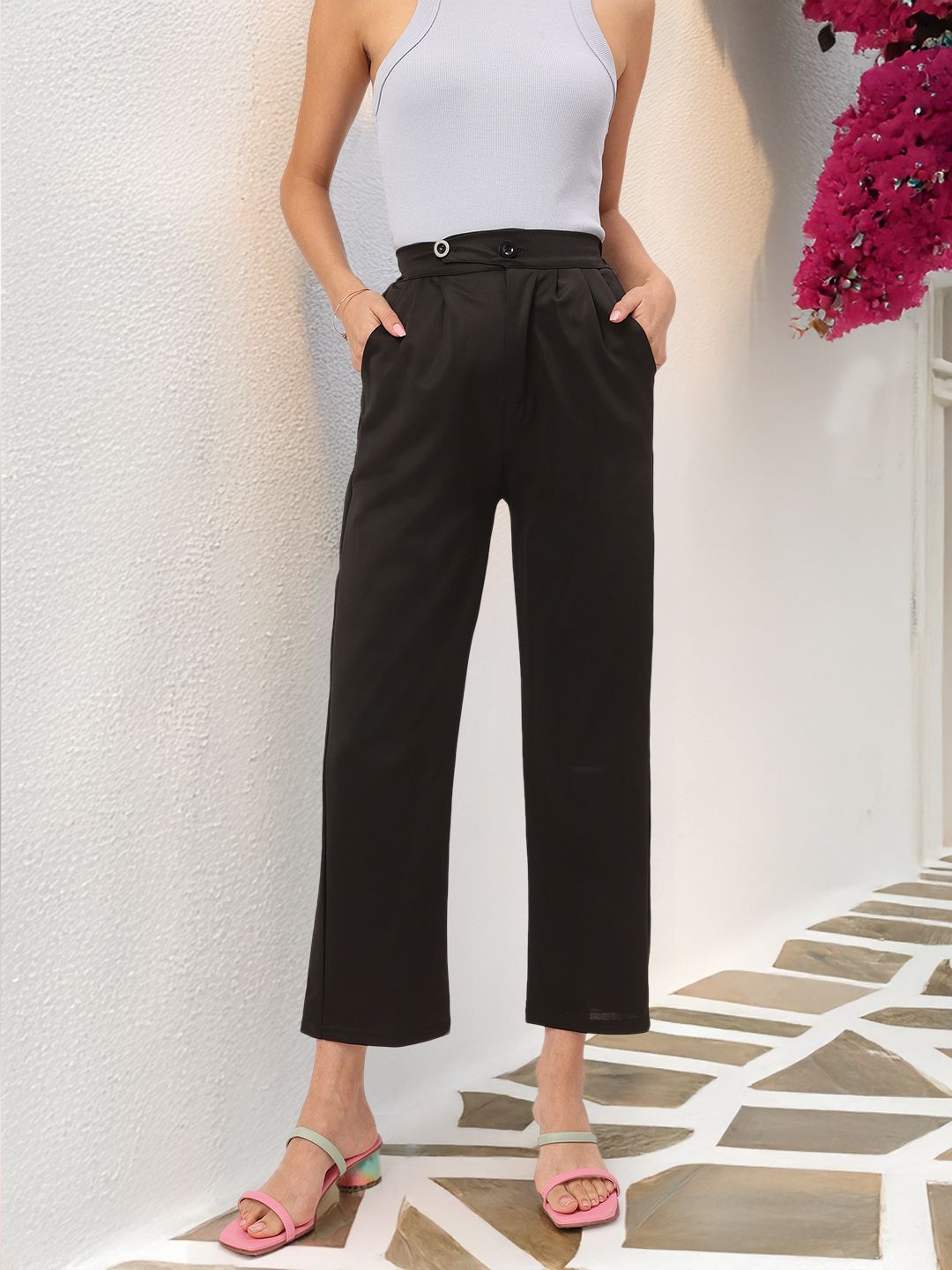 DressBerry Women Pleated Trousers