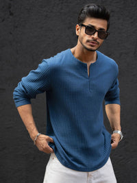 Powerlook Men Solid Round Neck Cotton T-shirt