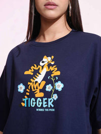 Tokyo Talkies Tigger Printed T Shirt & Short Co Ord Set