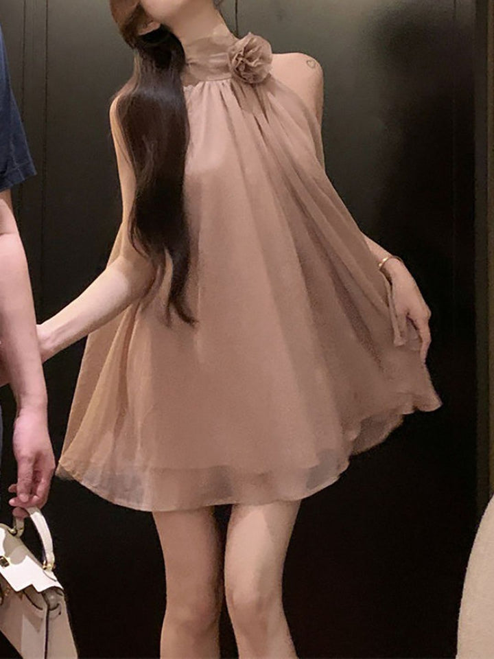 all about you Halter Neck A-Line Mini Dress