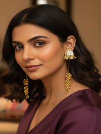 PANASH Triangular Drop Earrings