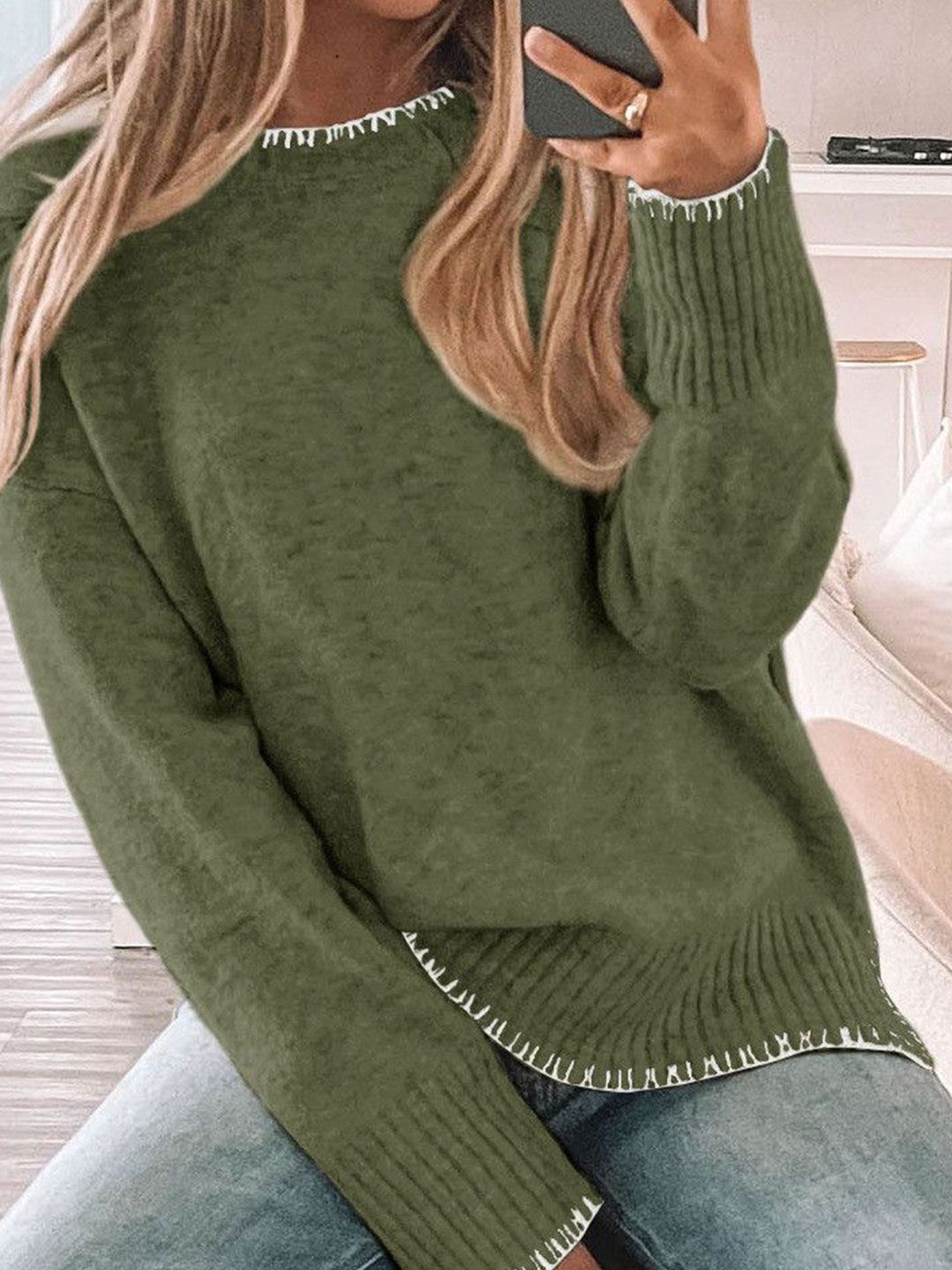 DressBerry Women Round Neck Extended Sleeves Top