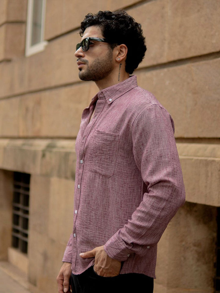 Powerlook Textured Long Sleeves Shirt