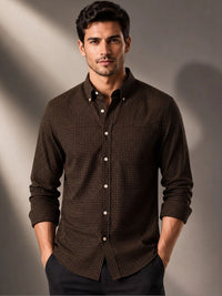 ADRO Men Standard Micro Checks Checked Casual Shirt