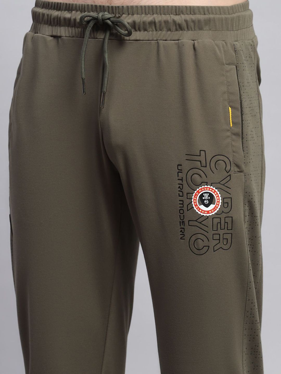 Monte Carlo Solid Men Printed Track Pants