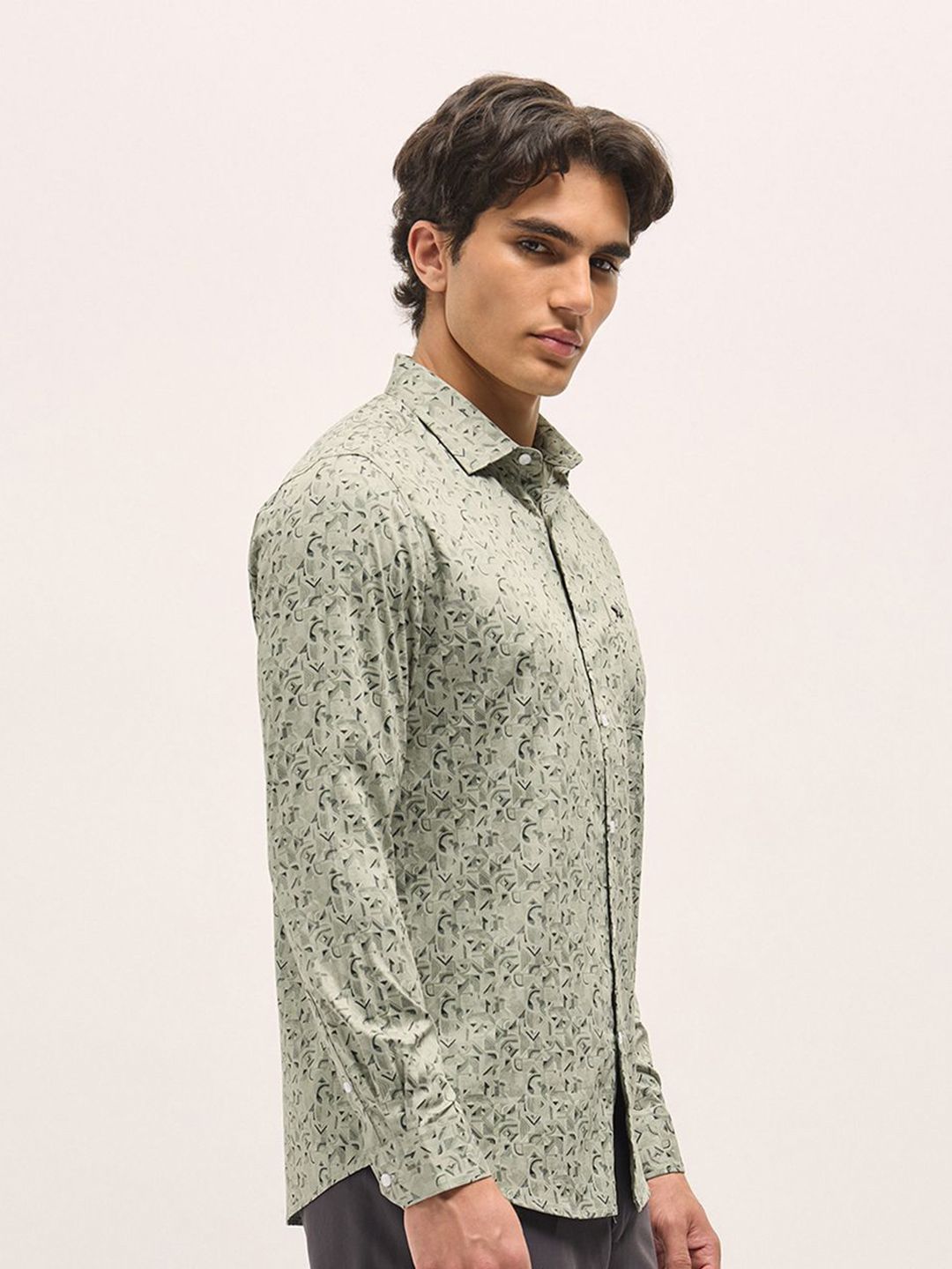 THE BEAR HOUSE Men Tailored Fit Opaque Printed Formal Shirt