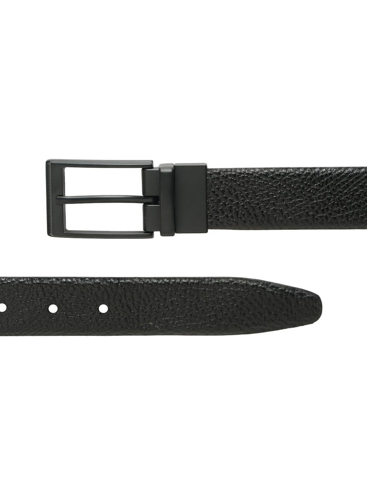 Teakwood Leathers Men Textured Leather Reversible Formal Belt