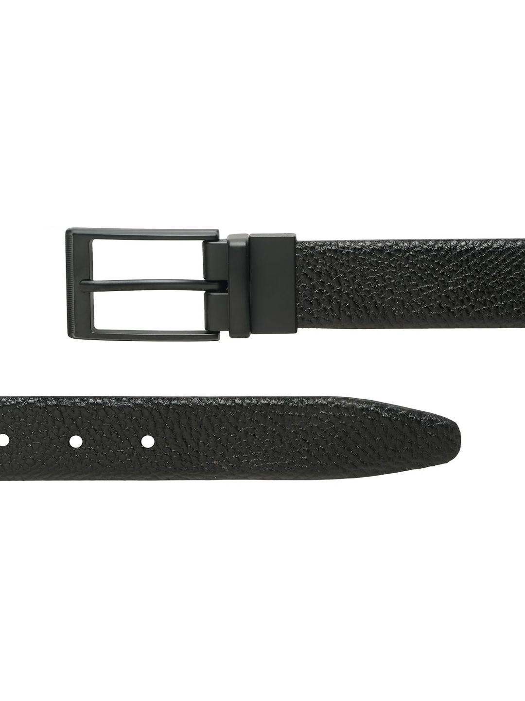 Teakwood Leathers Men Textured Leather Reversible Formal Belt