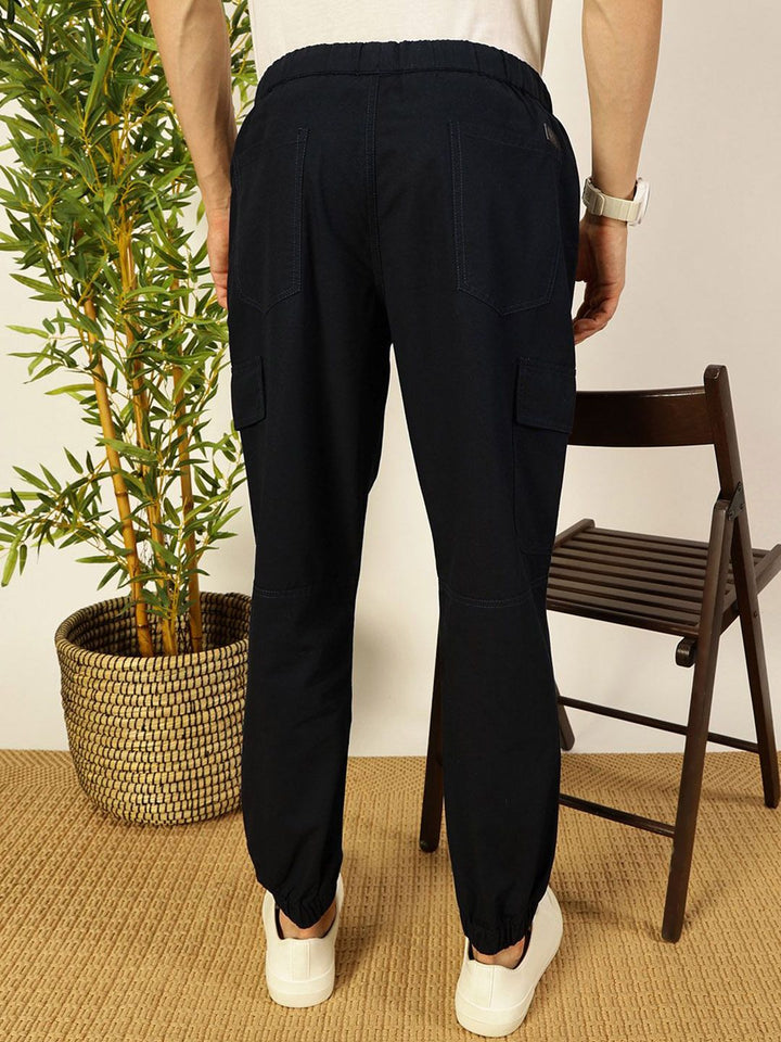 Thomas Scott Men Smart Slim Fit Cargos Trousers